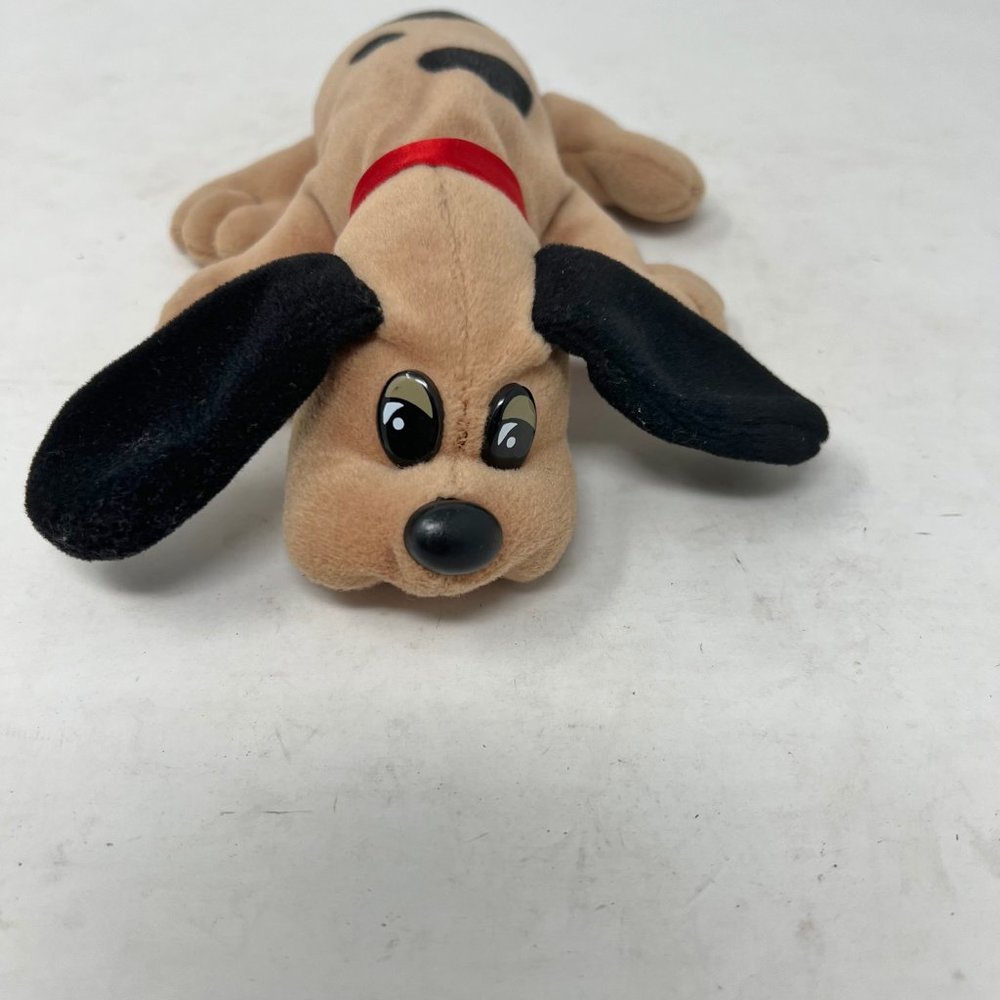 Pound Puppies Plush 8” Small Newborns Tan w/ Brown Ears Stuffed Animal Dog - Picture 5 of 8
